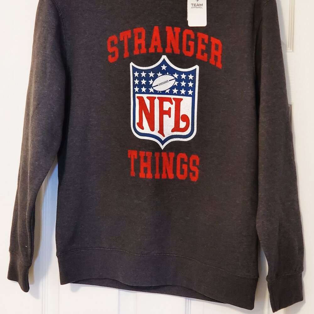 BNWT - NFL Team Apparel Stranger Things Size S Heathered Sweatshirt